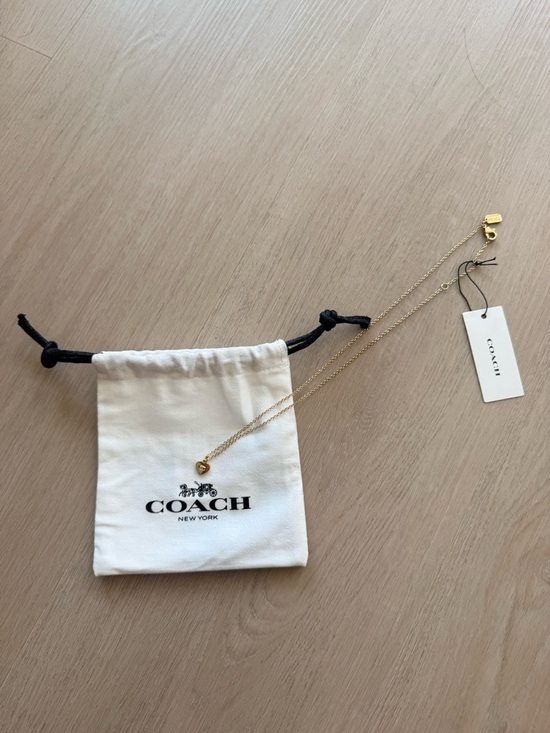 Coach Accessories - COACH Gold Heart Pendant Necklace - NWT
